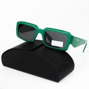 NEW Prada PR27ZS 11L08Z Mango Dark Grey Square Unisex Sunglasses 0PR 27ZS
